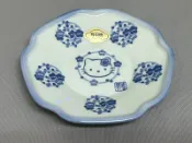 ＜采芳小舖＞Hello Kitty Sanrio 1997 碟子 調料碟 味碟 醬油碟 醬料碟 盤子 三麗鷗 有田燒