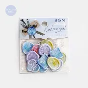 日本 BGM 散裝PVC封蠟章造型貼紙包/ 星月夜/ 18入 eslite誠品
