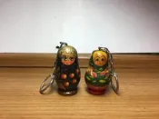 俄羅斯娃娃鎖圈【男、女對娃】實用品、收藏品