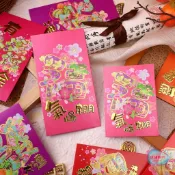 客製化 2025蛇年紅包 新年紅包 港版利是封 大小號可選 粵語祝福 春節創意訂製 個性化紅包 蛇年利事封 訂製紅包