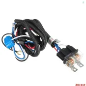 Crtw 12V 汽車 H4 大燈繼電器線束陶瓷燈座大燈亮度增強器