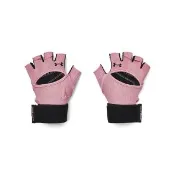 【UNDER ARMOUR】UA 女 重訓手套_1369831-697(黑粉)