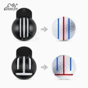 🚛臺灣精品🚛高爾夫球劃線器三線T型封閉球形畫線器黑色夾球畫球器GOLF用品