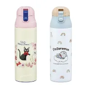 小禮堂 Skater 超輕量不鏽鋼彈蓋保溫瓶 470ml (角色款) 魔女宅急便 哆啦A夢