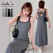 LULUS/現貨/渡假美背細肩長洋裝４色【A02260030】260617 交叉美背 甜辣