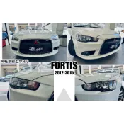 小傑車燈-全新 三菱 FORTIS 鯊魚頭 12 13 14 15 2012 2013 原廠型 黑框 無HID 大燈