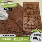 本島出貨☄️華夫格鈕釦巧克力模具生日快樂字母數字蛋糕裝飾鉢仔糕涼粉模