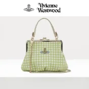 日本連線 Vivienne Westwood 薇薇安西太后 彩色土星徽標 可拆卸鏈條 格紋餃子包 鏈條包 手提包 禮物