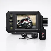 【PAIPAI 拍拍】(贈32GB)防水型 MT30前後雙鏡頭機車行車紀錄器