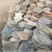 小石頭大世界🌏 （含運）圓形石踏板-直徑40CM 庭園踏板 陽台腳踏石 景觀飛石 園藝造園 石板