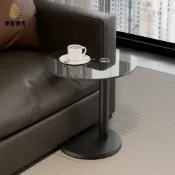 享家時代 中古風茶几｜強化玻璃邊幾｜小戶型沙發｜輕奢桌｜網紅茶几｜高級邊幾