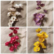 ［七色］手工銀蓮花 波斯菊 份量一枝