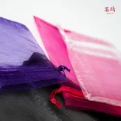 (店+)【Kao jing 高精】飾品袋 束口袋 紗網袋 網紗袋 禮物袋 食品包裝袋 塑料袋 糖果分裝袋 雪紗袋 禮品袋 婚禮小物