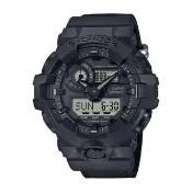 【CASIO 卡西歐】G-SHOCK 百搭酷黑 街頭潮流 Cordura尼龍錶帶 大錶徑 雙顯系列 GA-700BCE-1A_53.4mm