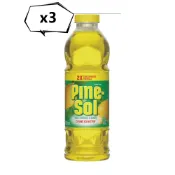【美國 Pine-Sol】2X萬用清潔劑(檸檬香709ml)*3
