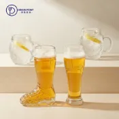 【義大利 Borgonovo】玻璃造型啤酒杯 足球杯 棒球杯 球鞋杯 冠軍杯 啤酒杯 杯子 造型杯