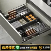 365購物街 【可打統編 保固一年】304不銹鋼刀架置物架臥式刀座橫放平放菜刀廚房抽屜櫥柜刀具收納