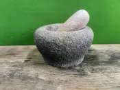 庄腳柑仔店~早期石樁石臼~尺寸:19*底15*高11公分