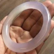 W jewelry天然粉紫玉髓手鐲-獨