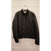 Burberry 菱格衍縫外套 M號 黑色 經典老花 燈心絨 Quilted Jacket 夾克 風衣 防風外套 騎士