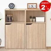 HOPMA家具 簡約大容量三層櫃(2入)台灣製造 儲藏收納櫃 置物書櫃-寬-40 X 深24 X 高79.5cm