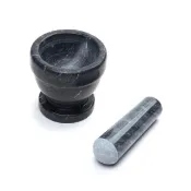 【FOXRUN】美國 大理石磨搗組 黑紋S / 研磨缽 磨藥機 搗泥器 杵臼 搗缽