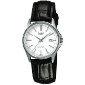【CASIO 卡西歐】卡西歐石英皮帶日誌女錶-銀白(LTP-1183E-7A)
