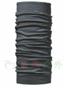 【【蘋果戶外】】BUFF BF100202 西班牙《舒適》美麗諾羊毛頭巾 霧面灰黑 保暖頭巾 merino wool 透氣吸汗