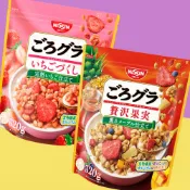 《 Chara 微百貨 》 日本 日清 早餐 麥片 穀物 水果 堅果 草莓 抹茶 宇治 團購 Calbee