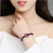 阿贊龍開光紫水晶狐仙佛牌手鍊 招人緣 助感情 鎖心 挽回感情 桃花 異性緣 提升魅力 招錢財 轉運 助事業H01