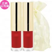 CLARINS 克蘭詩 彈潤植萃美唇油 MINI(#03 豔紅櫻桃)(1.4ml)*2旅行袋組(公司貨)