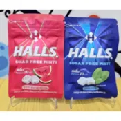 現貨 泰國 HALLS 西瓜 薄荷 無糖 涼糖 15.4g