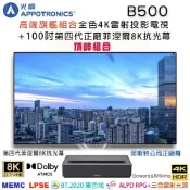 【澄名影音展場】光峰B500 極致頂級雷射投影電視劇院 RGB+全色雷射廣色域搭配FSCREEN正廠菲涅爾100吋超薄固定框8K抗光幕頂規組合/含安裝