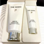 新款Whoo 后 拱辰享 雪珍珠 煥白潔顏乳 180ml+40ml 超值組 洗面乳 套裝組