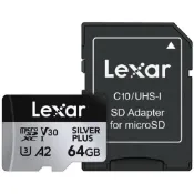 【Lexar雷克沙】Silver Plus MicroSDXC V30 64GB 128GB記憶卡 取代1066x