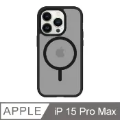 TOYSELECT 拓伊生活 iPhone 15 Pro Max 6.7吋 BLAC Aurora極光霧透 MagSafe iPhone手機殼 靜謐黑