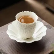 臺灣現貨三足聞香杯陶瓷主人杯單杯功夫品茗杯