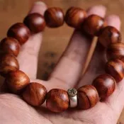 【LEESA】黃花梨\虎紋\木質念珠\佛珠\本命年\生肖手鍊\開運手鍊\大日如來\佛珠手鍊\手串\ 