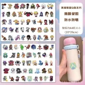 🏆免運🏆 英雄聯盟 LoL 阿璃 拉克絲 遊戲週邊 英雄聯盟Q版角色可愛卡通貼紙高清立體UV轉印貼水杯防水裝飾貼紙 J4
