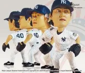 QMAN MLB 紐約洋基 2008 王建民 側身傳球 公仔 搖頭娃娃 (全新未拆) 絕版 盒裝完整