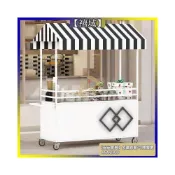 (店+)【安安家具】擺攤車 手推車 夜市擺攤餐車地攤花車擺攤小推車夜市促銷車冰粉售貨車戶外移動小吃攤位車