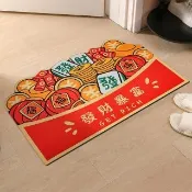 【財神小舖】招財開運 軟式硅藻泥 地墊 吸水速乾(三款任選  玄關 浴室/招財開運/家居擺飾)