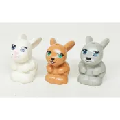 〈樂高人偶小舖〉正版LEGO 動物70 小兔子 白色 淺灰 牛奶糖色 可愛 可添加配件