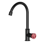 (店+)【BOSS】D-1202 MBR 工業風廚房立式龍頭 單冷水 消光黑 電泳表面處理