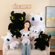 【臺灣出貨】馴龍高手無牙仔 沒牙仔 夜煞娃娃 光煞 毛絨玩具 玩偶大公仔 沒牙娃娃 公仔抱枕 可愛公仔 禮物