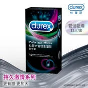 【Durex杜蕾斯】雙悅愛潮裝衛生套12入X1盒︱保險套
