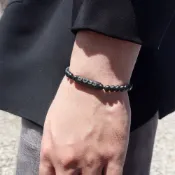 Boss / 1580659 / Sphere 不鏽鋼圓珠手鍊 黑色