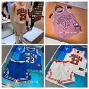 Linda❤️代購 ⚠️ Nike air Jordan 喬登 網眼 23號 童裝 籃球 背心 球衣 籃球褲 短褲