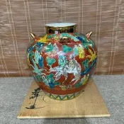 【48小時發貨】日本九谷木米花瓶20226【滿300出貨】