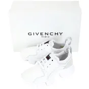 【GIVENCHY 紀梵希】JAW 拼接網布齒紋厚底運動鞋 老爹鞋(經典白 休閒鞋)